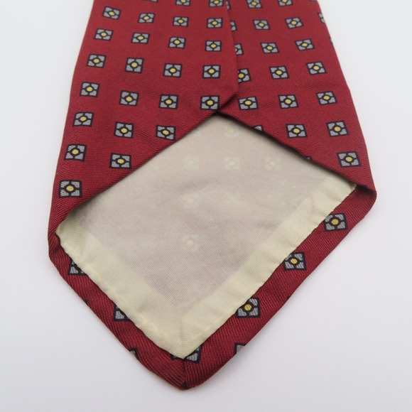 Brooks Brothers Makers Tie Silk Red Blue Yellow Polka Dot 3.25" 53" USA - Picture 3 of 5